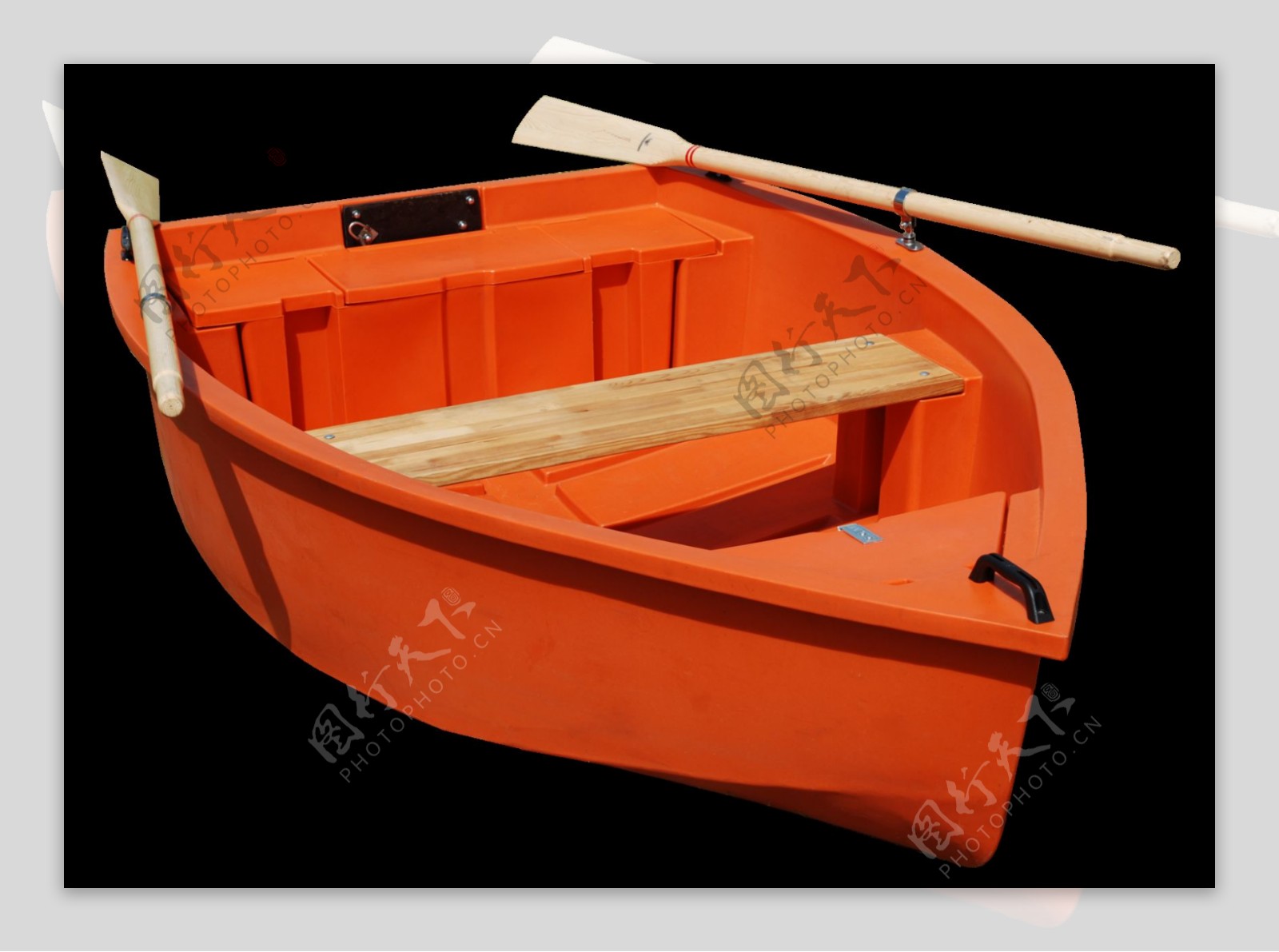 红色小渔船免抠png透明图层素材