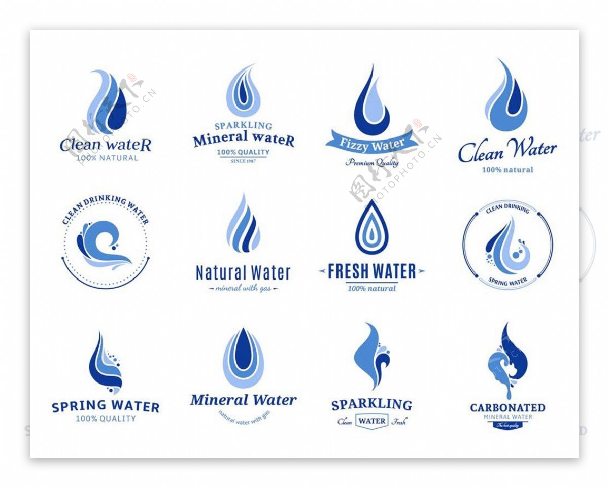 水滴logo设计图片