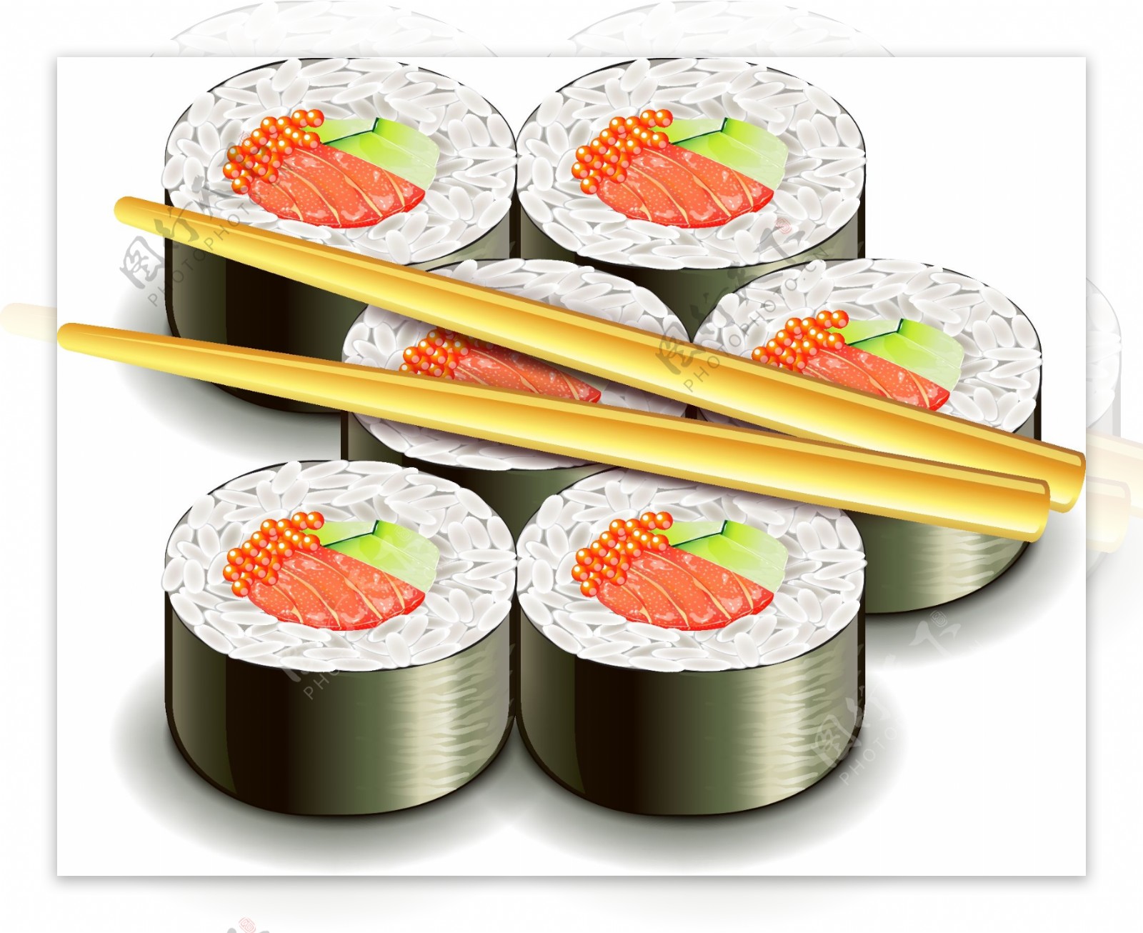 寿司矢量素材