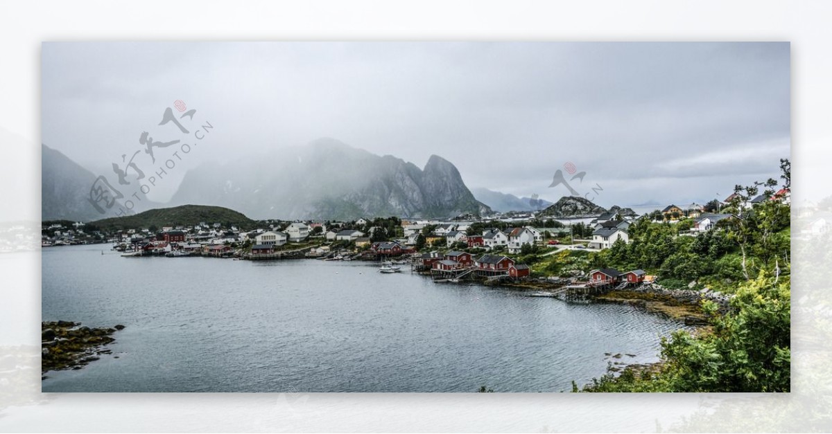 挪威小镇风景