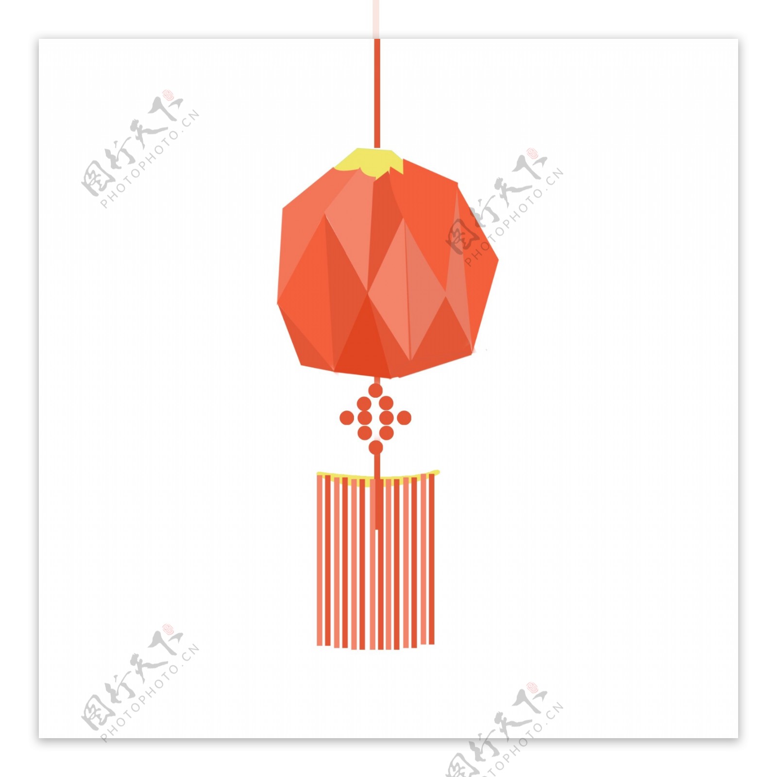 春节红色喜庆折叠灯笼
