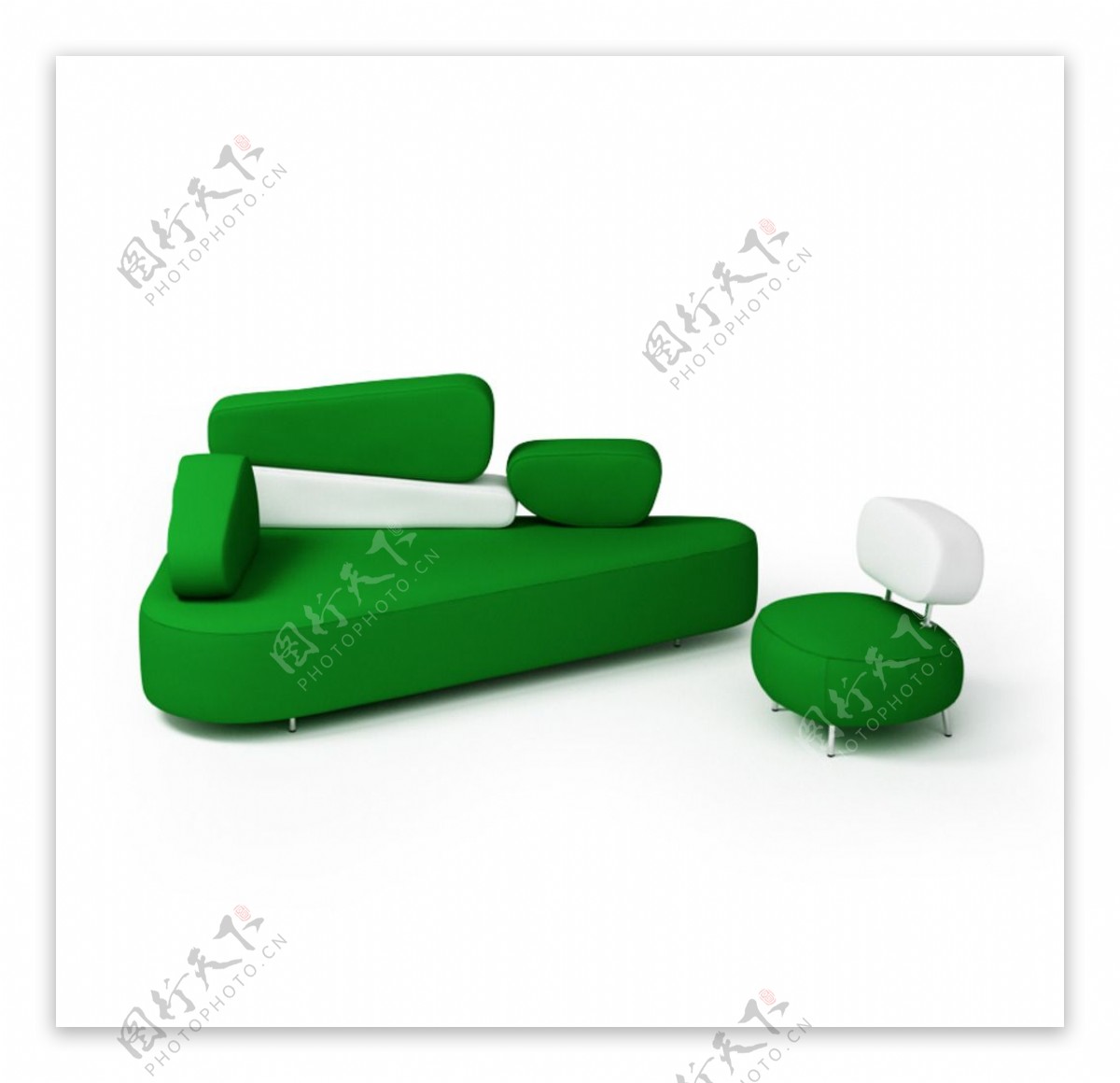 现代组合沙发模型