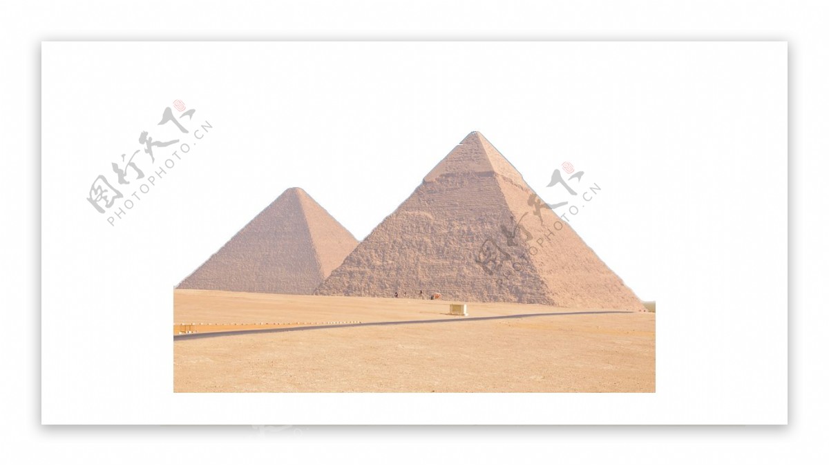沙漠金字塔风景png元素