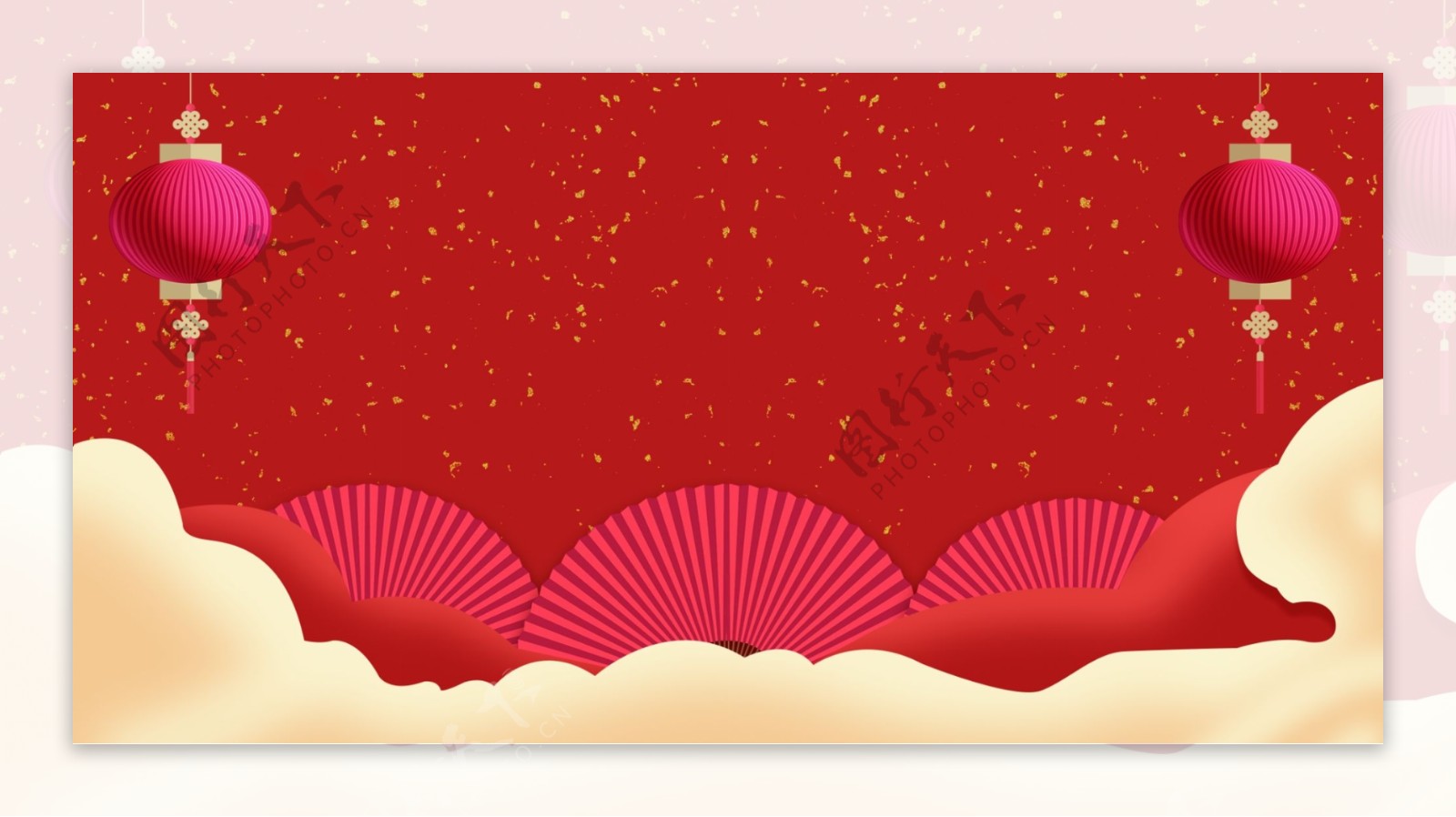 新年春节过年不打烊banner背景