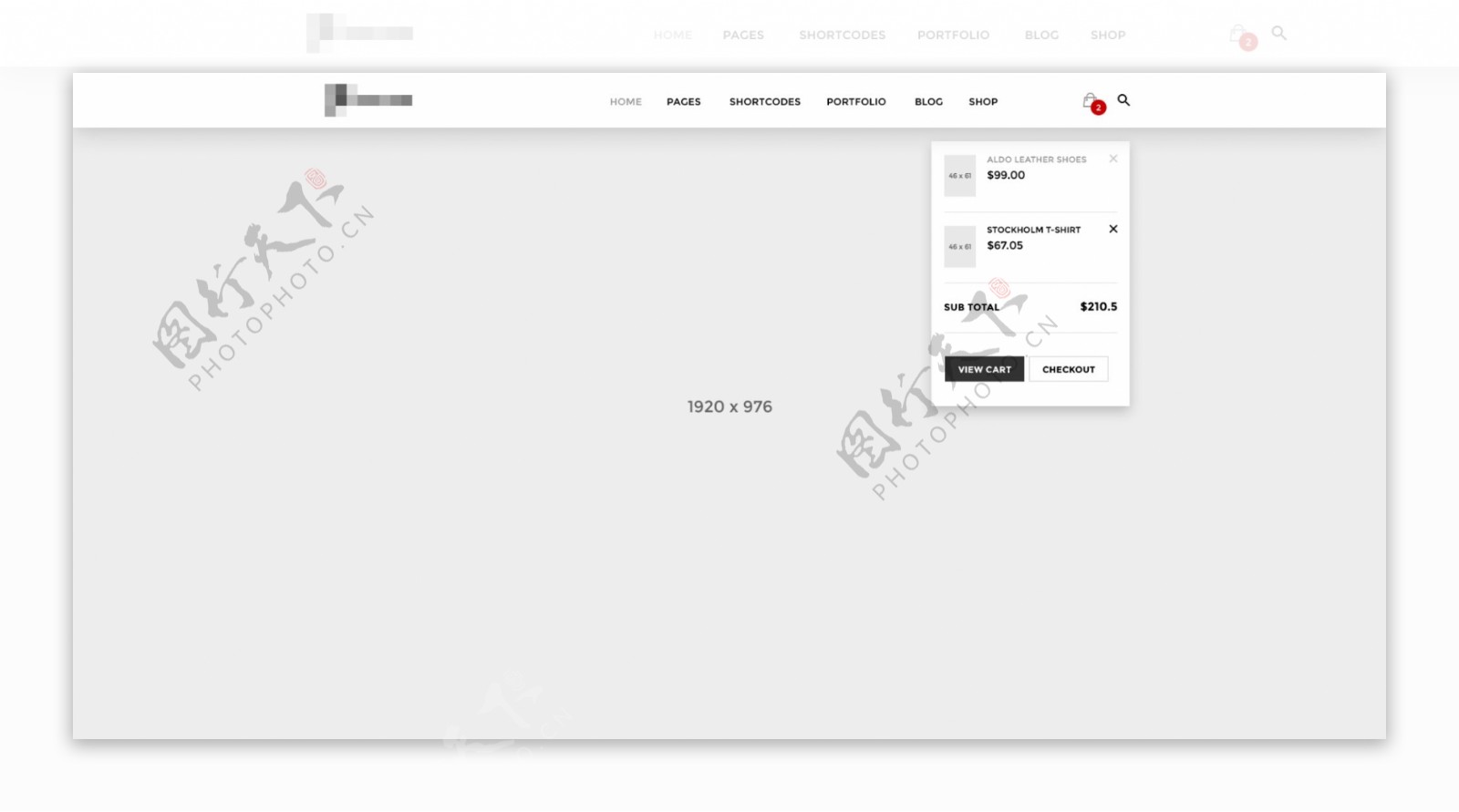 简洁的国外商城购物网站之网页下拉框