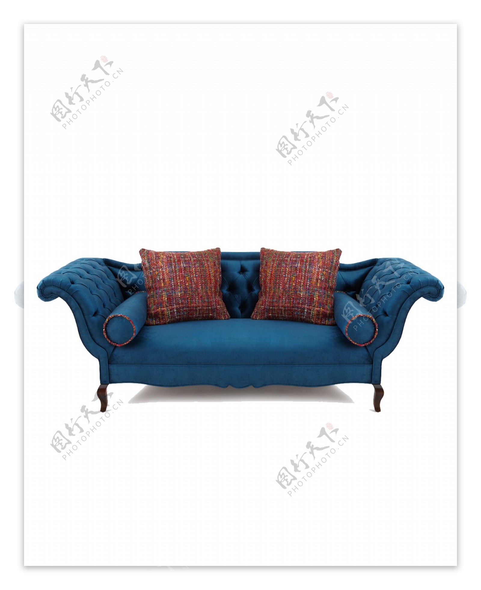 蓝色奢华椅子免扣素材