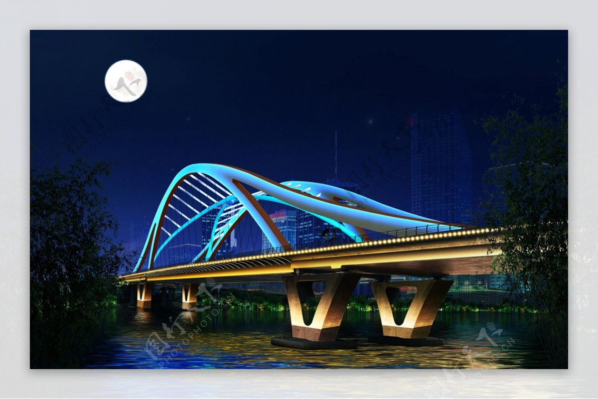 桥体照明设计
