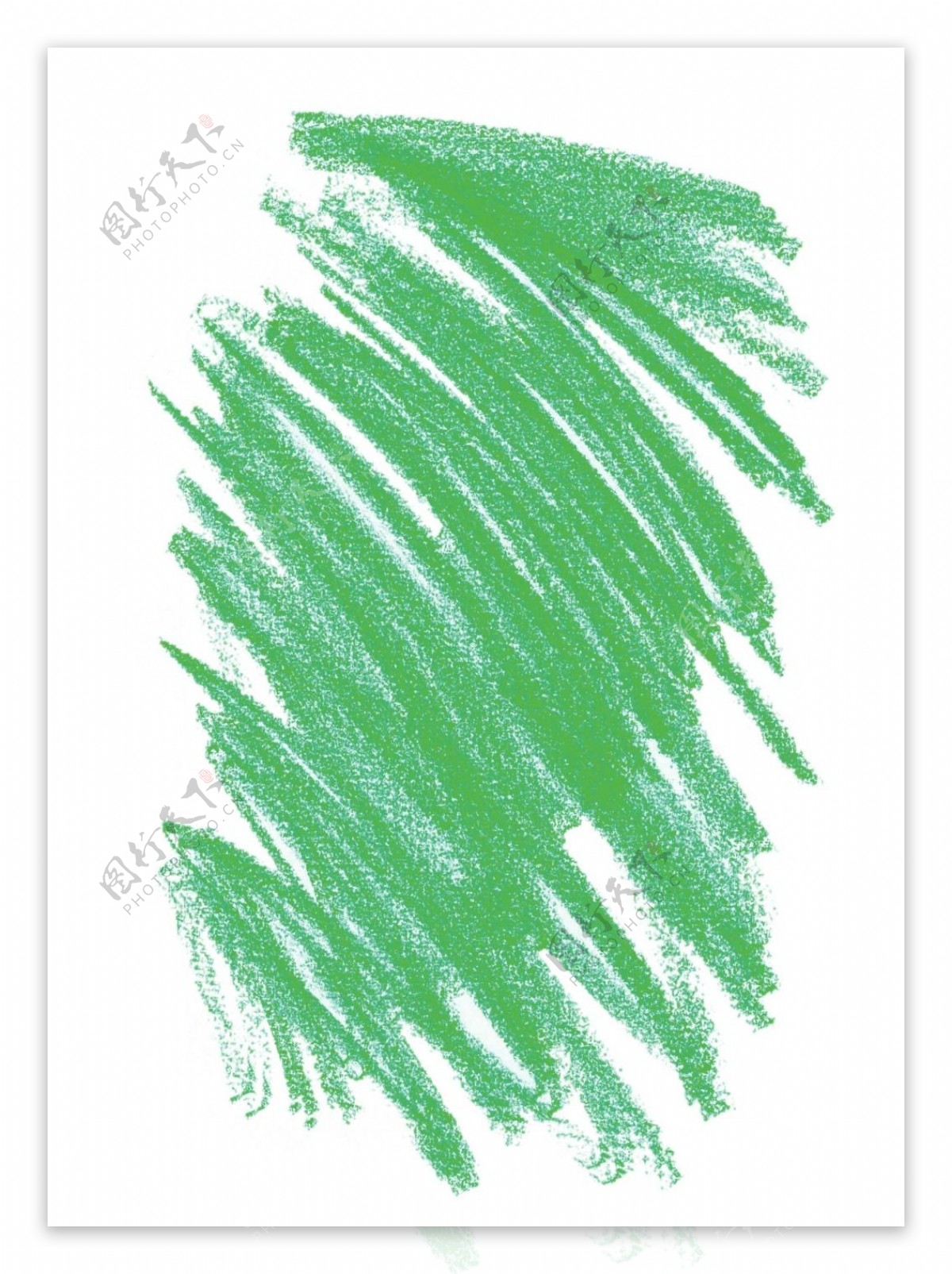 绿色手绘涂鸦png元素