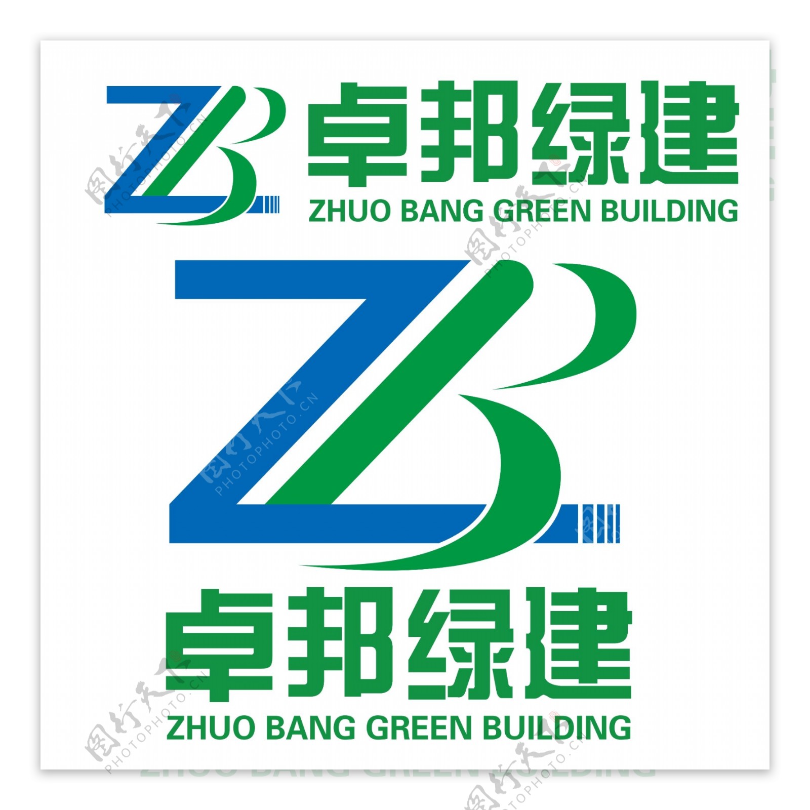 卓邦绿建logo