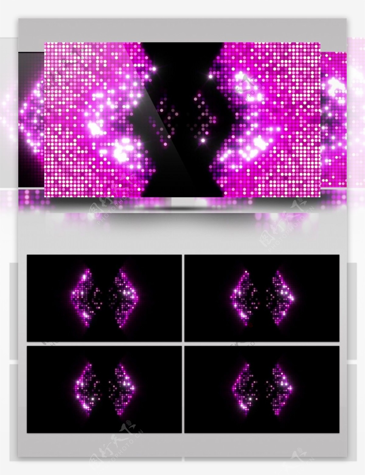 紫色光束樱花视频素材