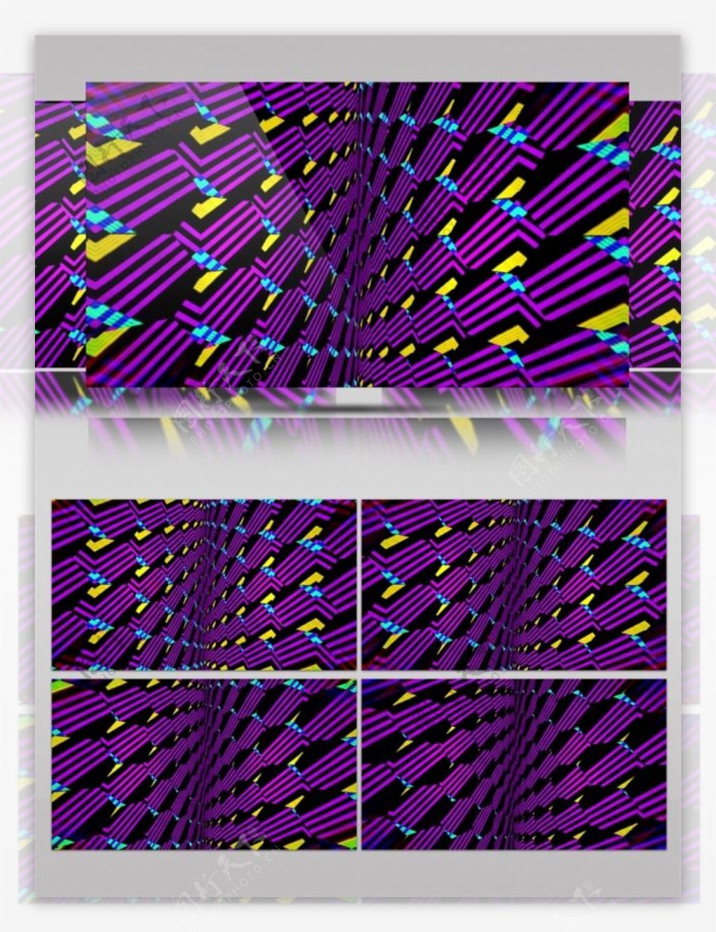 紫色旋涡光束动态视频素材