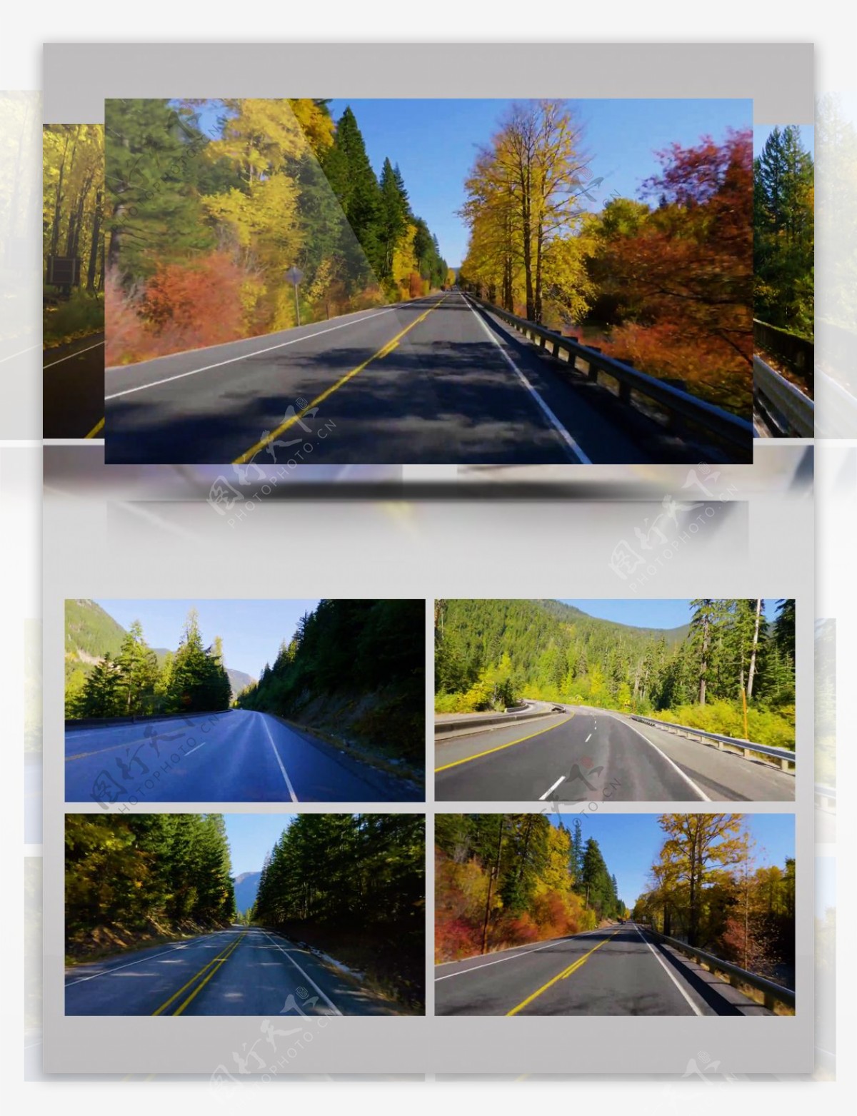 4K画质山乡公路与秋景超清版