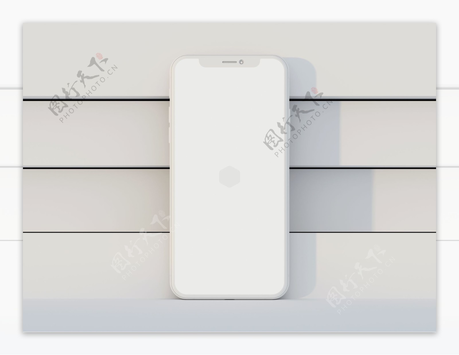 iPhoneX苹果手机白膜UI样机