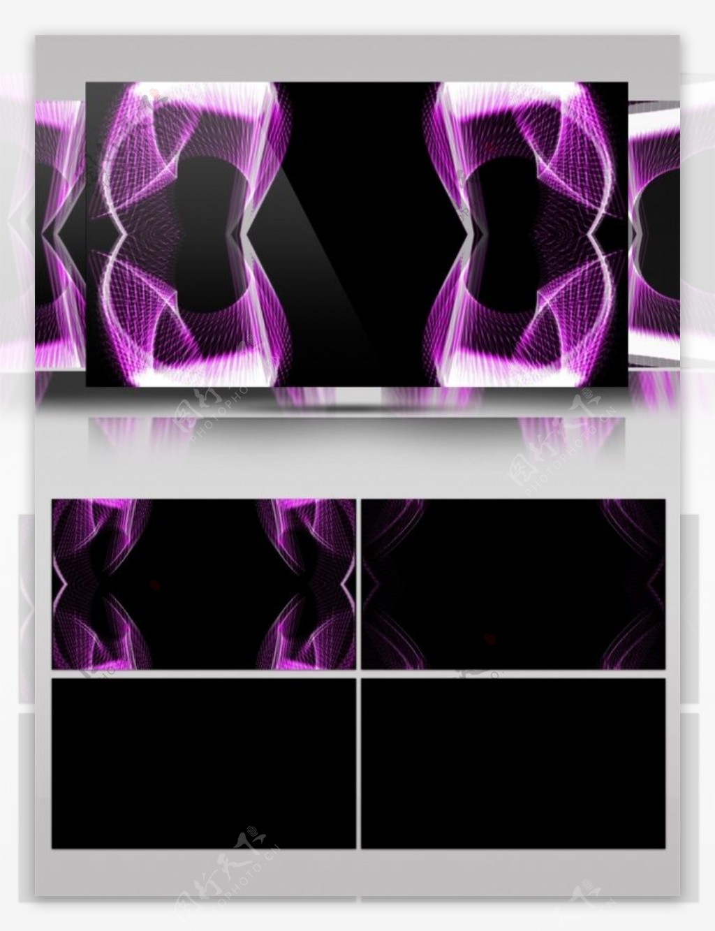 紫色幻彩光束动态视频素材