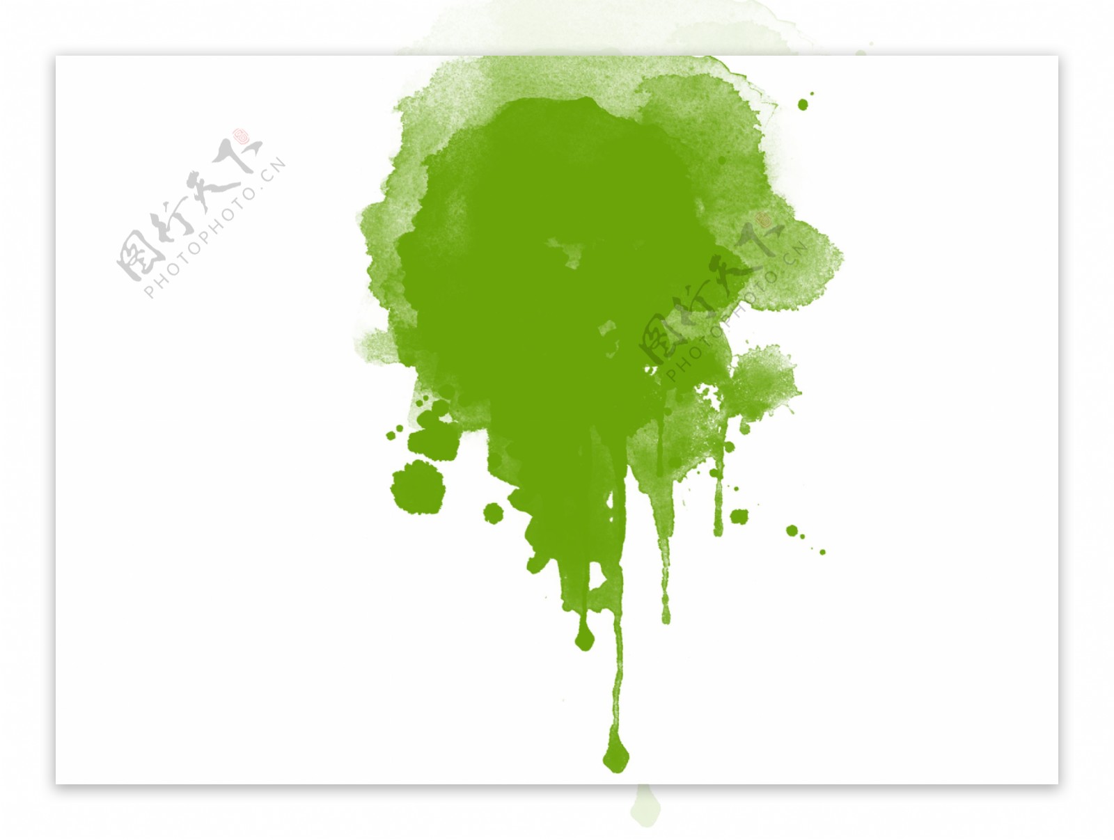 高分辨率绿色颜料水彩纹理Vol.2 Green Watercolor Textures – Volume 2 – 设计小咖