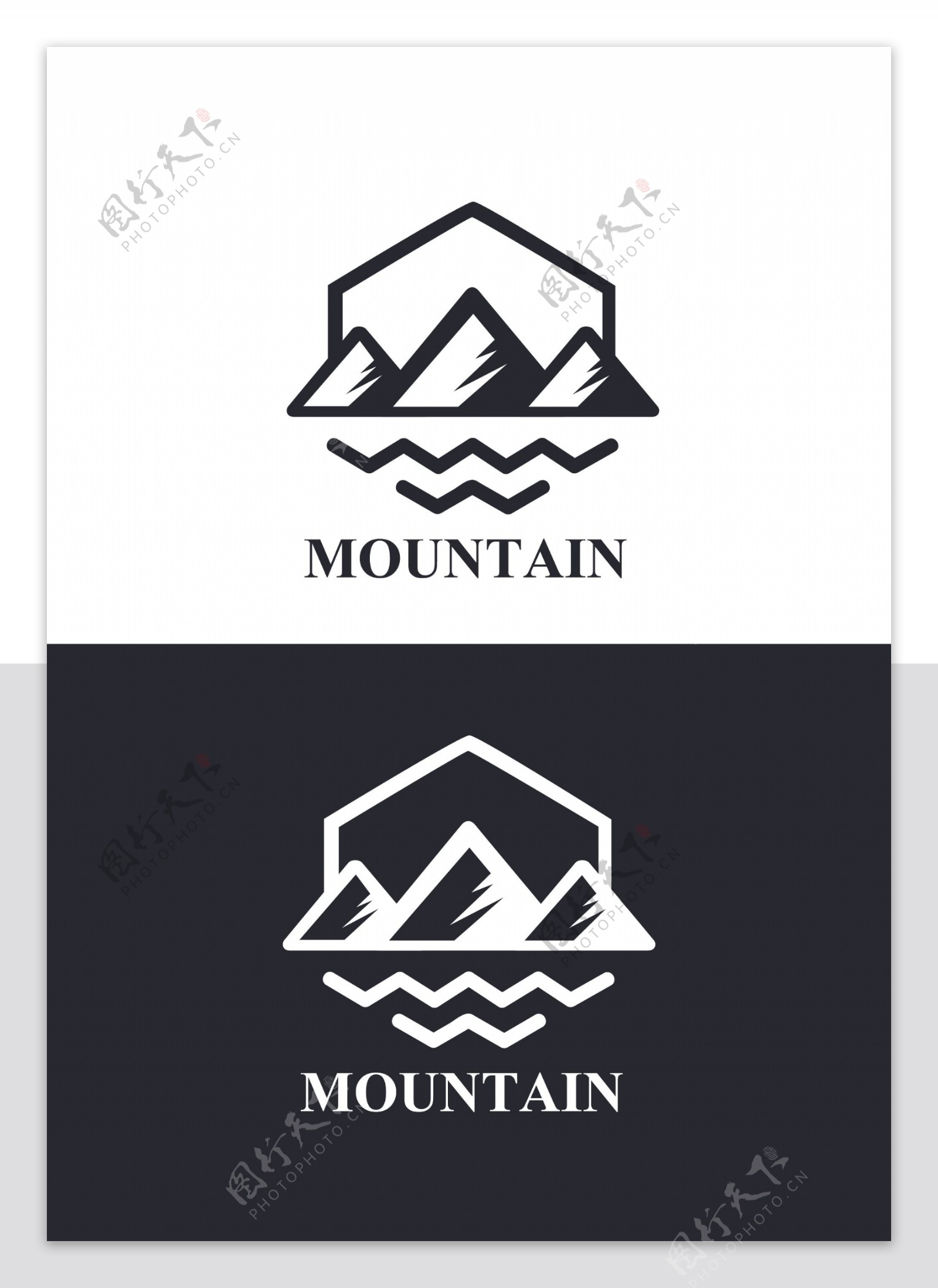 户外登山logo