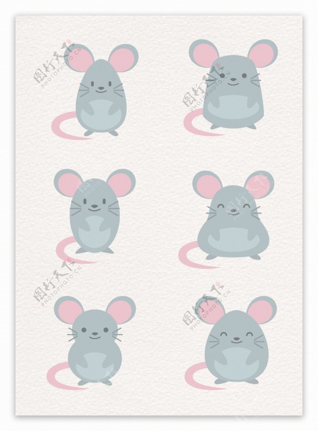 灰色大耳朵设计老鼠
