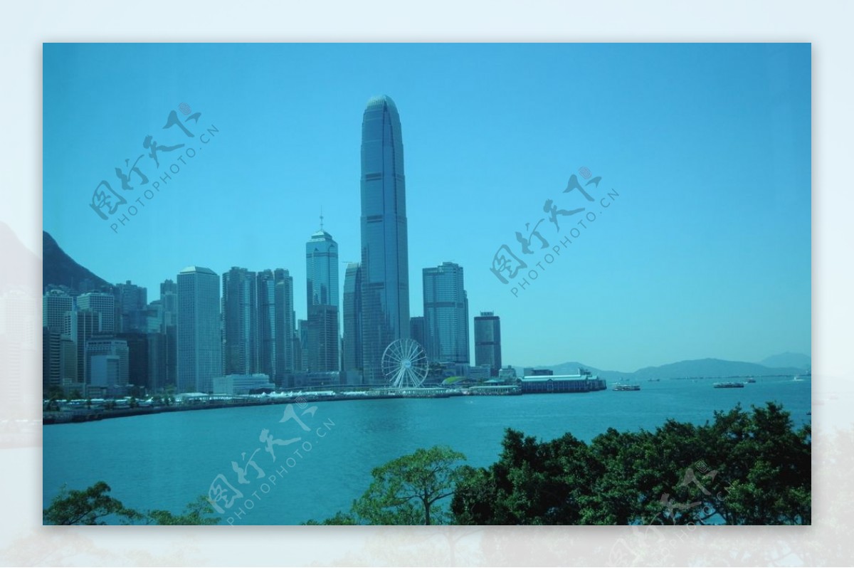 香港湾仔商务建筑大厦高楼
