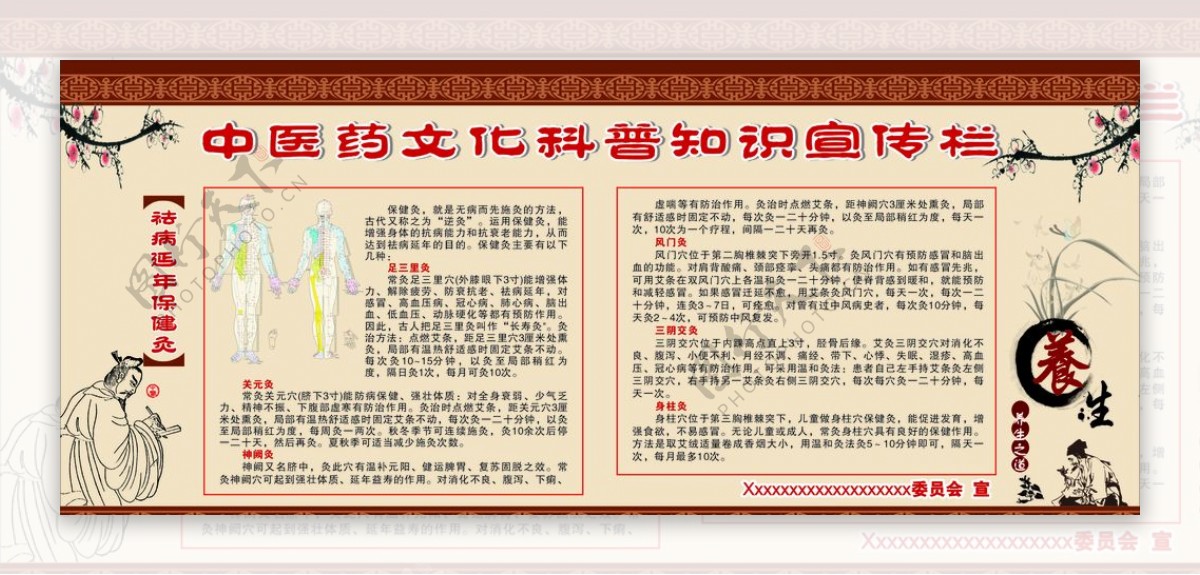 中医药文化科普知识宣传栏
