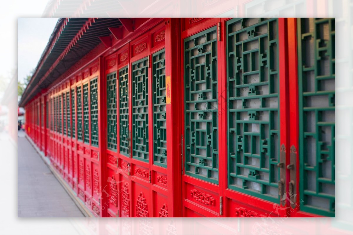 中国风建筑的门