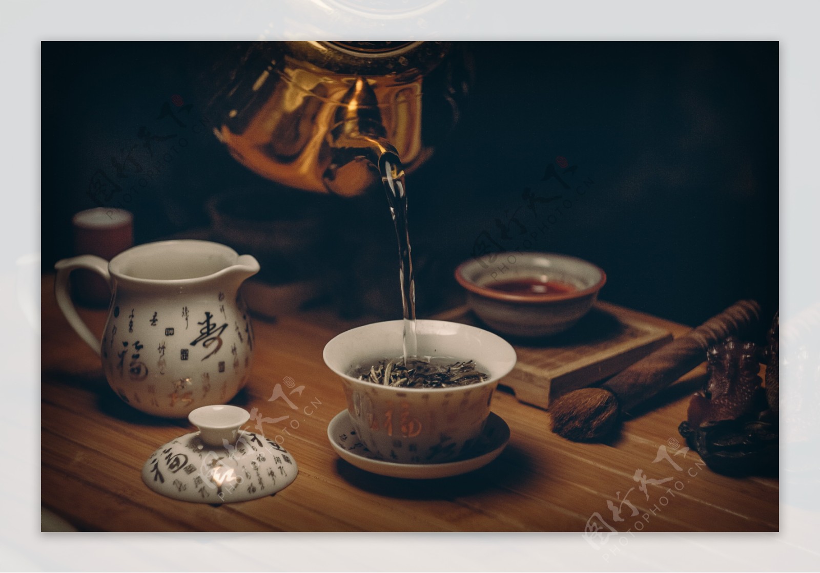 传统茶道绿茶