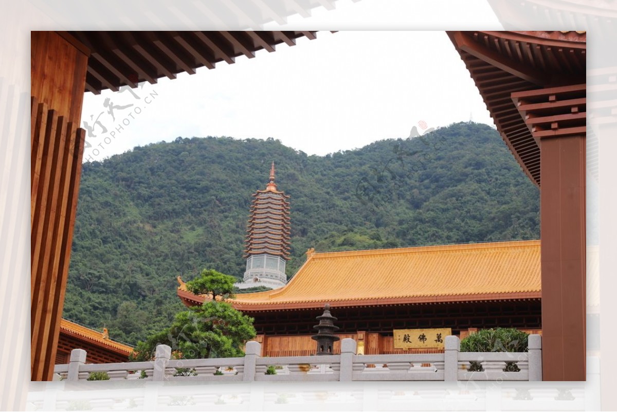 仙湖植物园寺庙塔