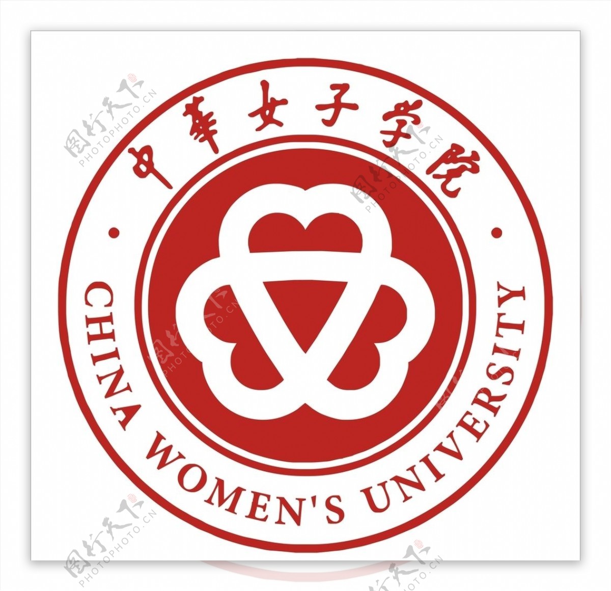 中华女子学院LOGO