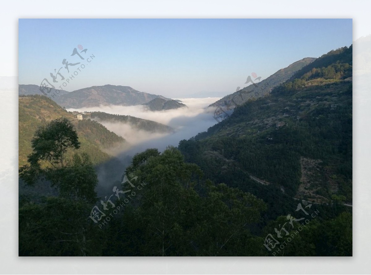 云海大山风景摄影自然