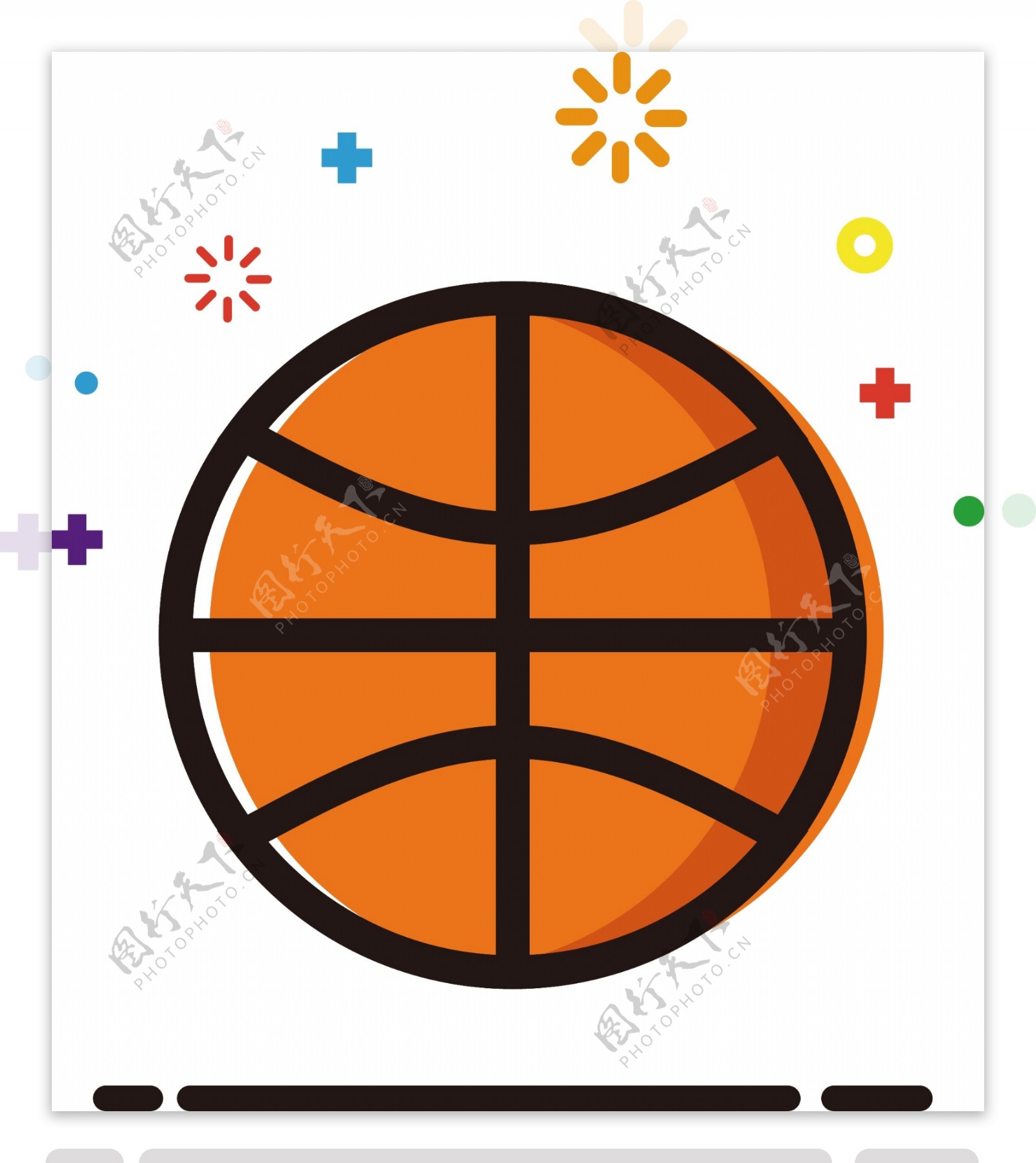 篮球mbe图标矢量卡通生活用品可商用元素