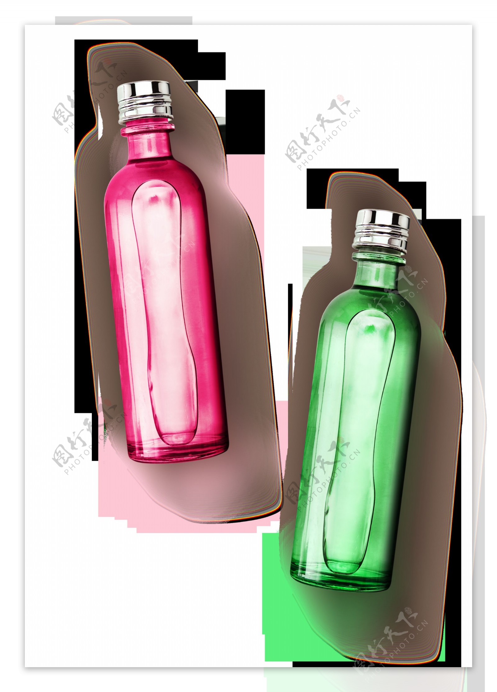 个性质感瓶子装饰素材