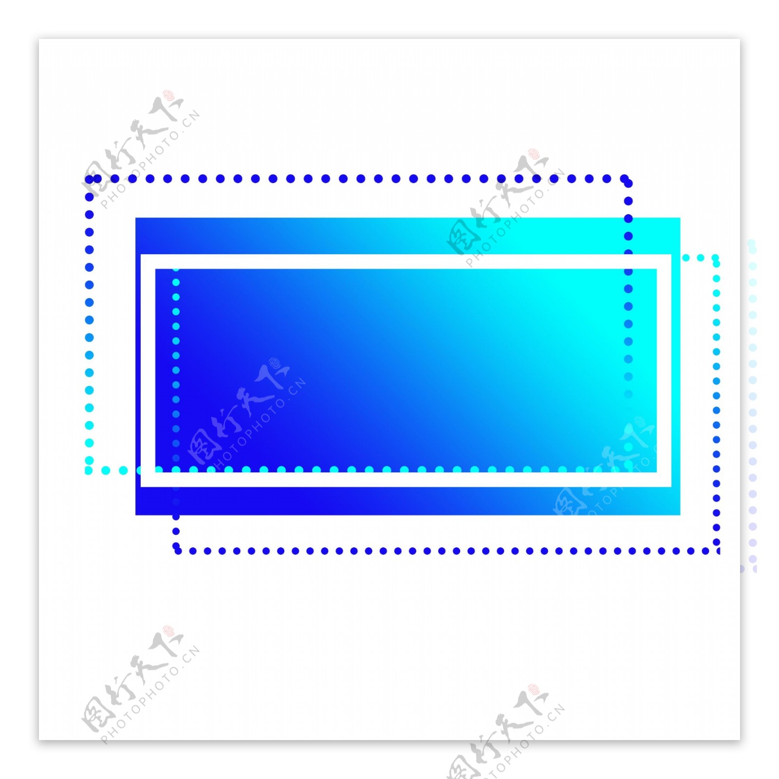 科技感渐变风格边框素材可商用