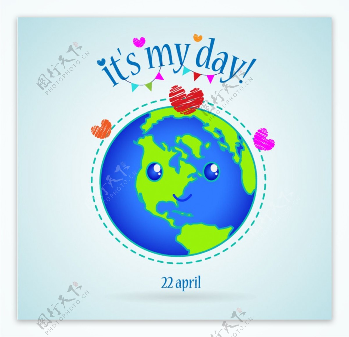地球日环境日世界地球手