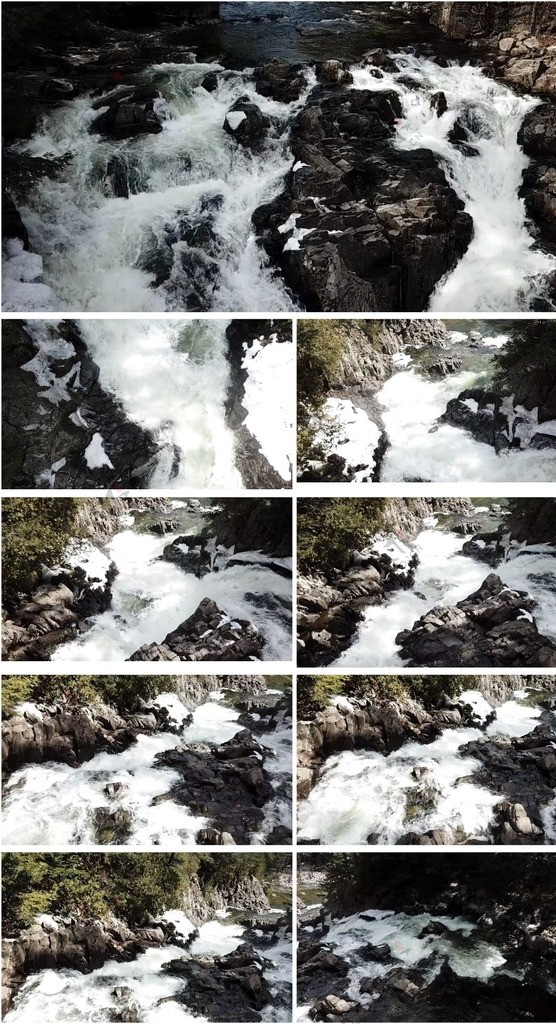 岩石河流瀑布实拍视频素材