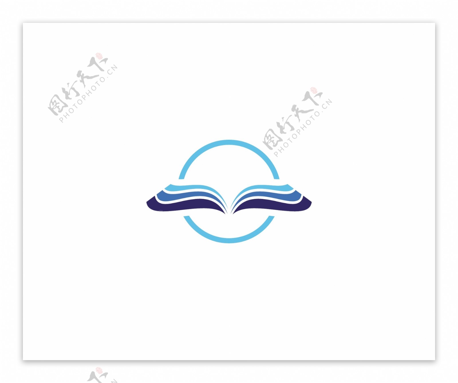 图书馆书店培训机构logo图标