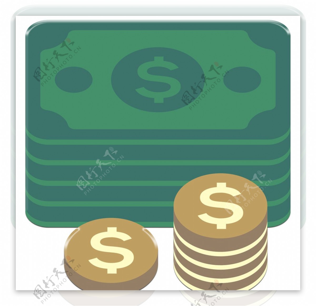 钱袋子和纸币插画图片_装饰图案_设计元素-图行天下素材网