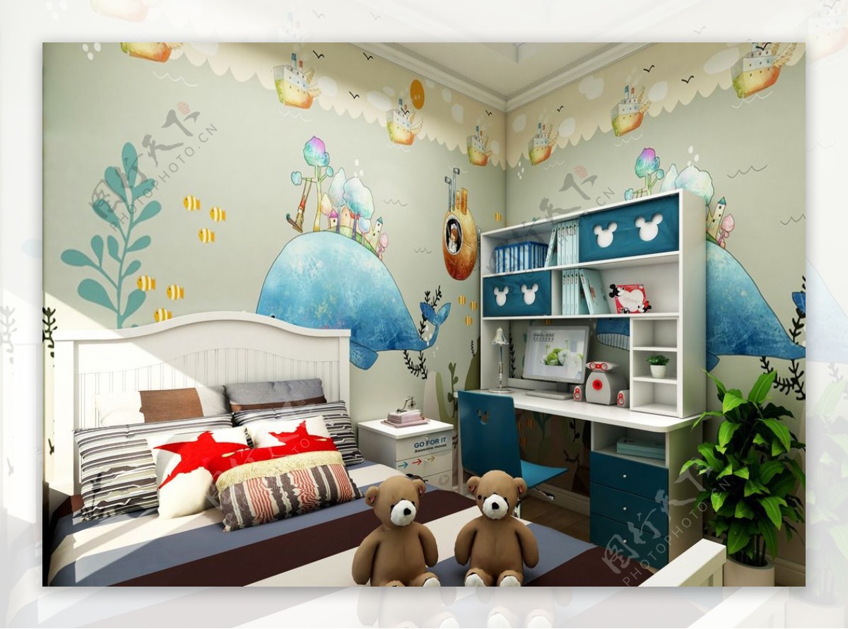 北欧风格儿童房间装修效果