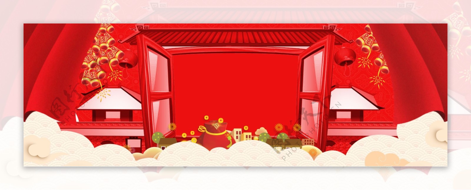 传统新年喜庆2019banner背景