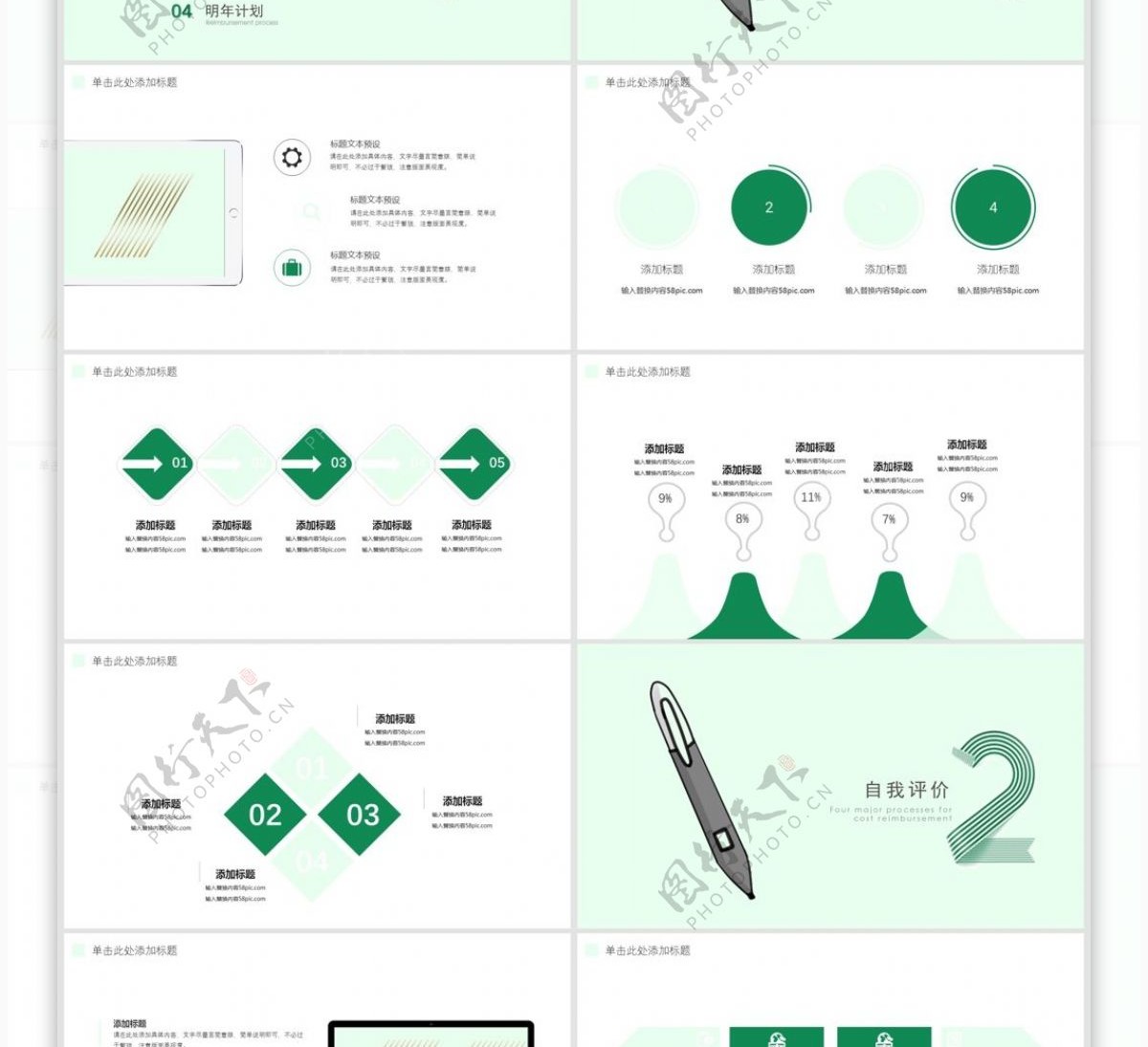 简约年终述职汇报PPT模版