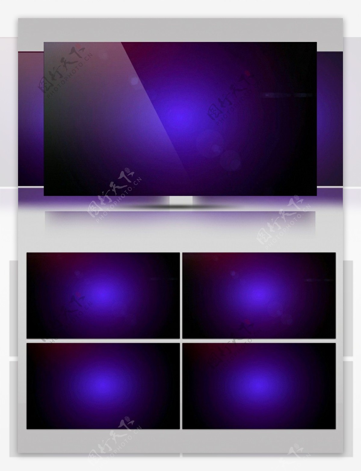 酷炫紫色神秘多边形简约视频素材