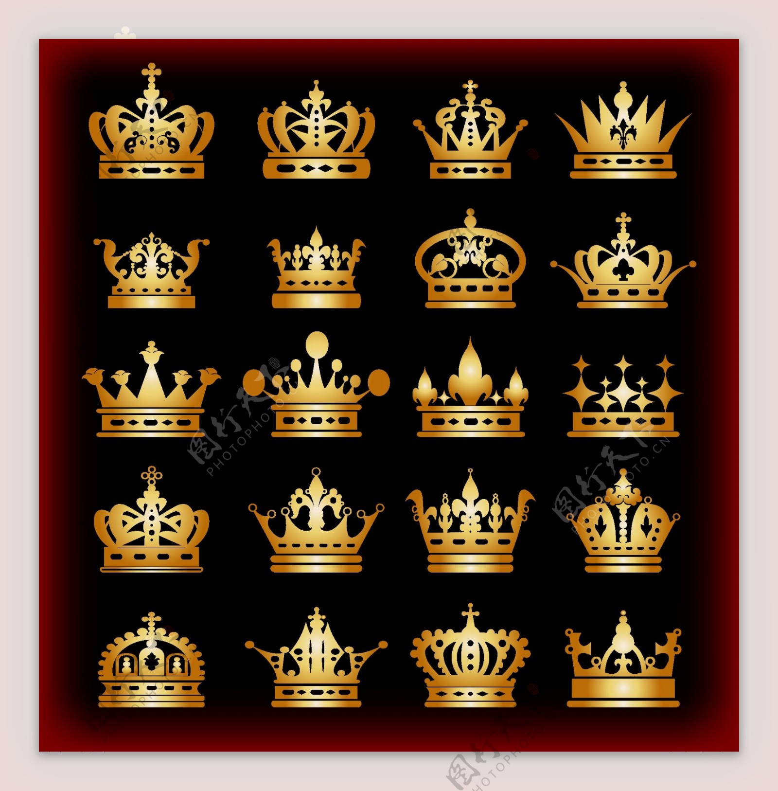 复古欧式皇冠设计素材