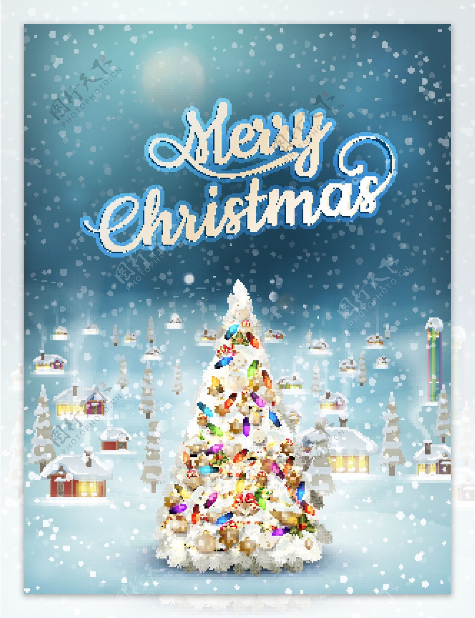 圣诞主题圣诞树海报