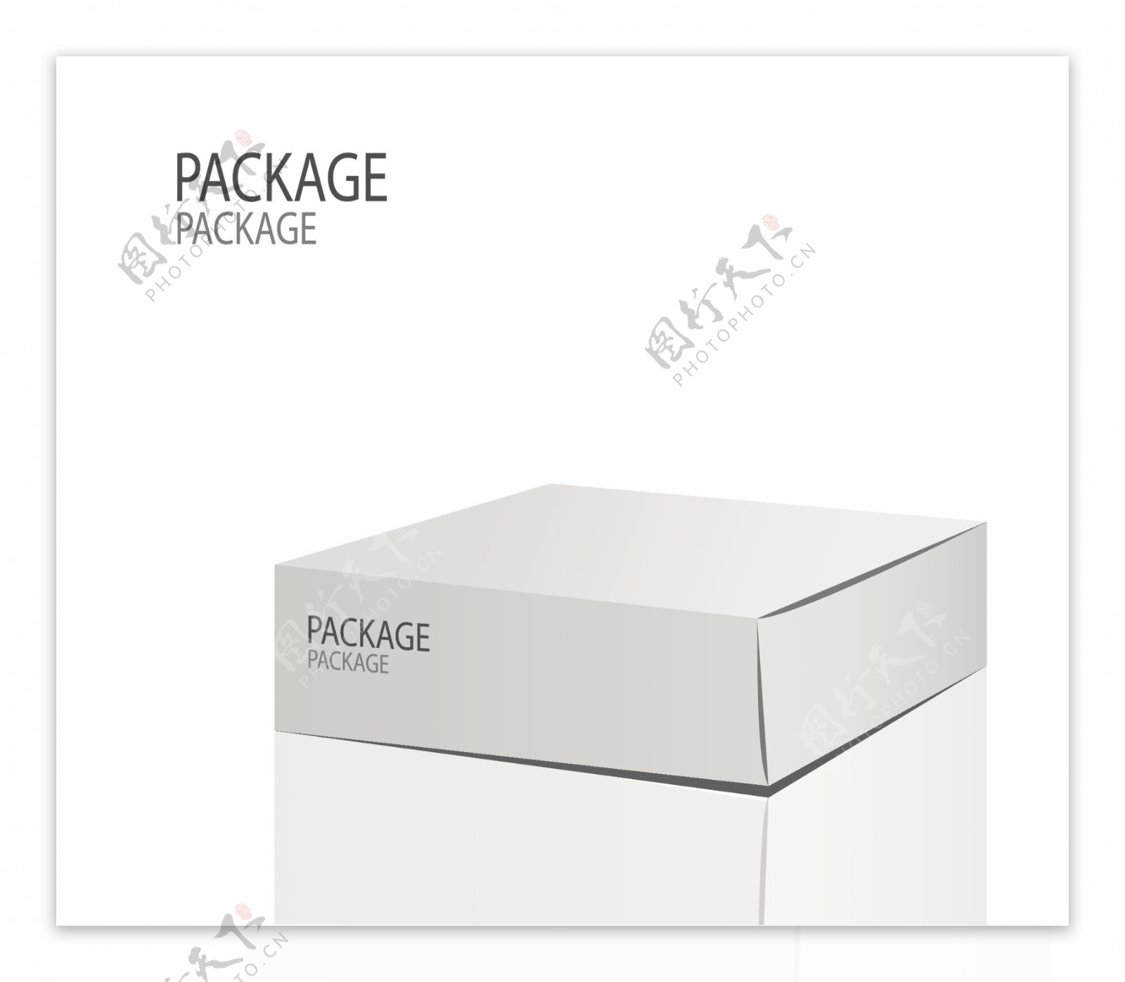 立体包装盒设计素材