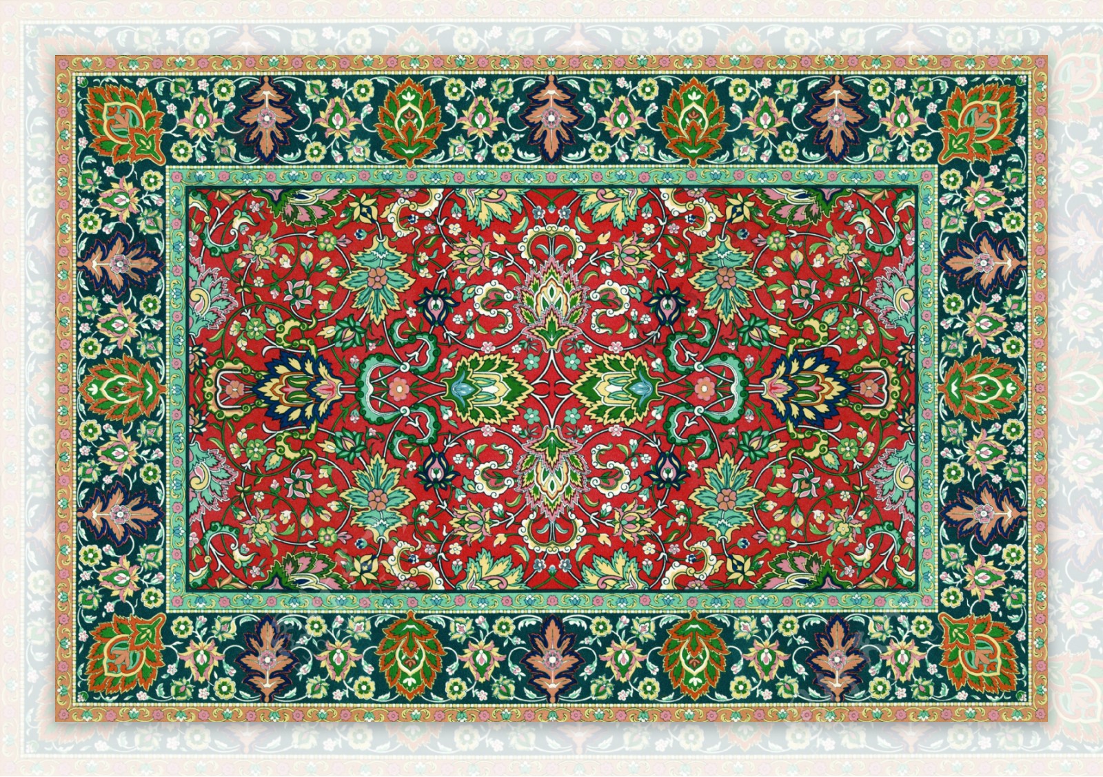 多彩地毯纹理花纹图背景