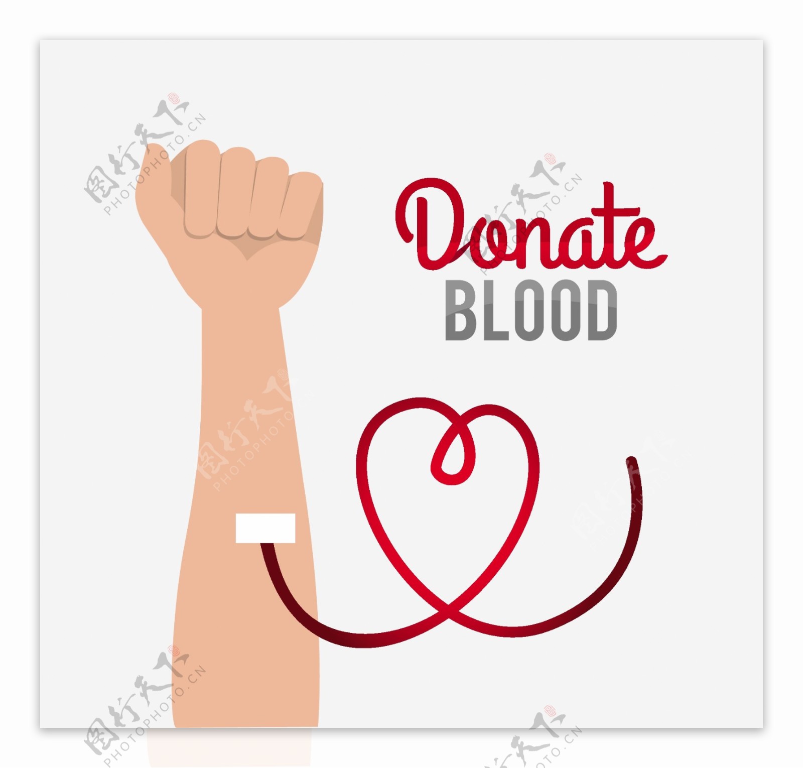 献血血脉广告相关矢量素材