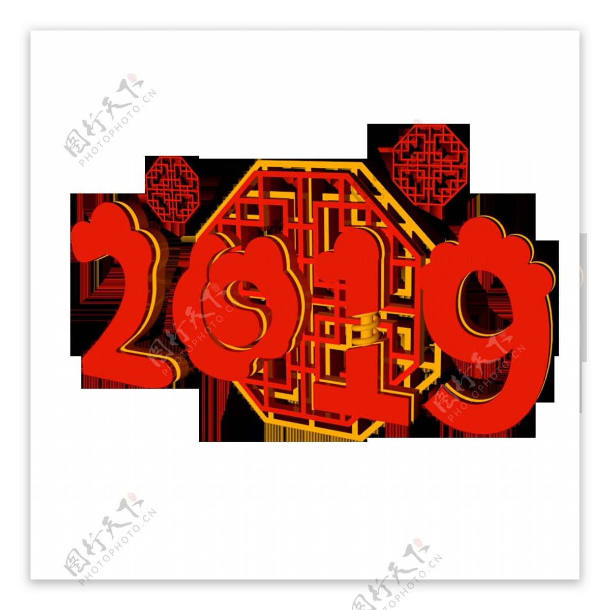 C4D渲染2019艺术字