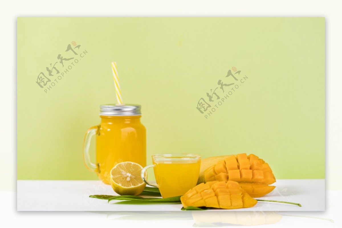 鲜榨芒果汁图片素材-编号30126484-图行天下