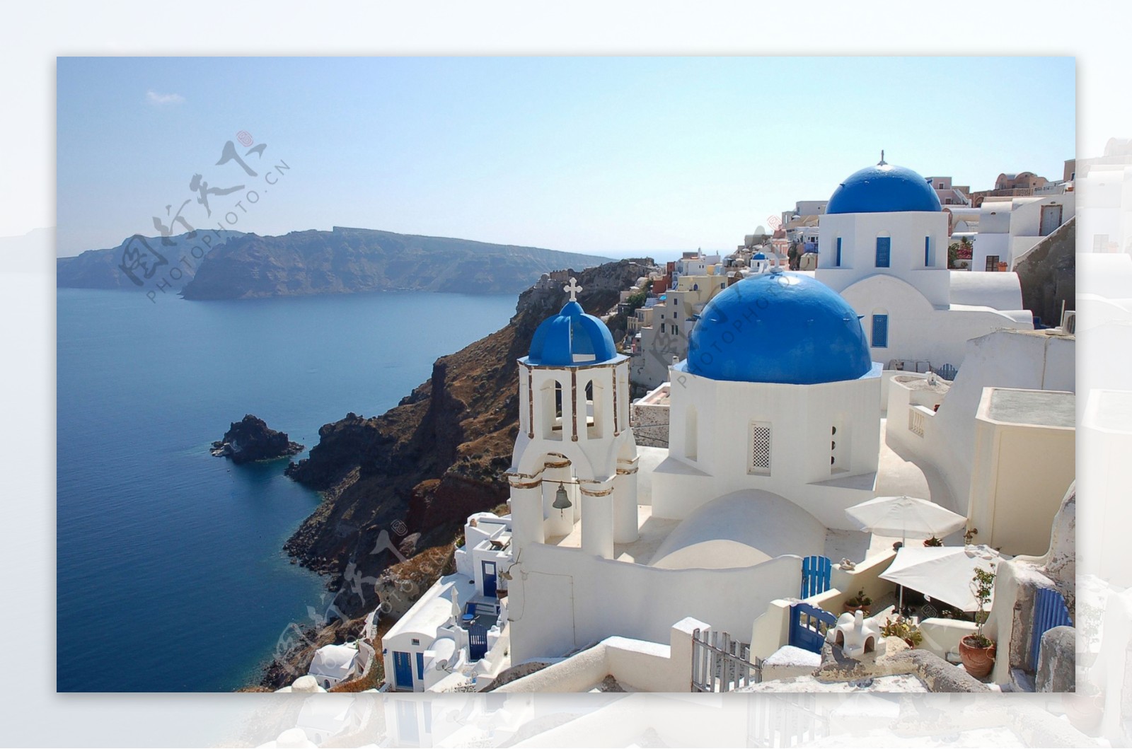 希腊爱琴海高清风景画