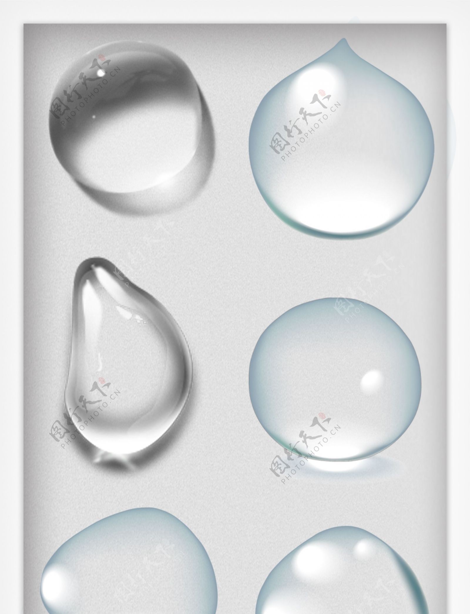 透明水滴免抠png素材