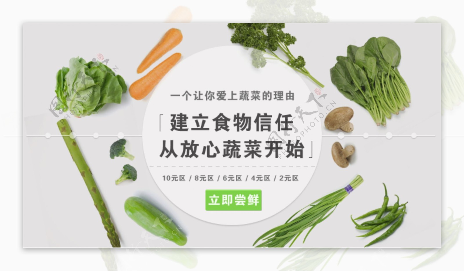 蔬菜素食banner