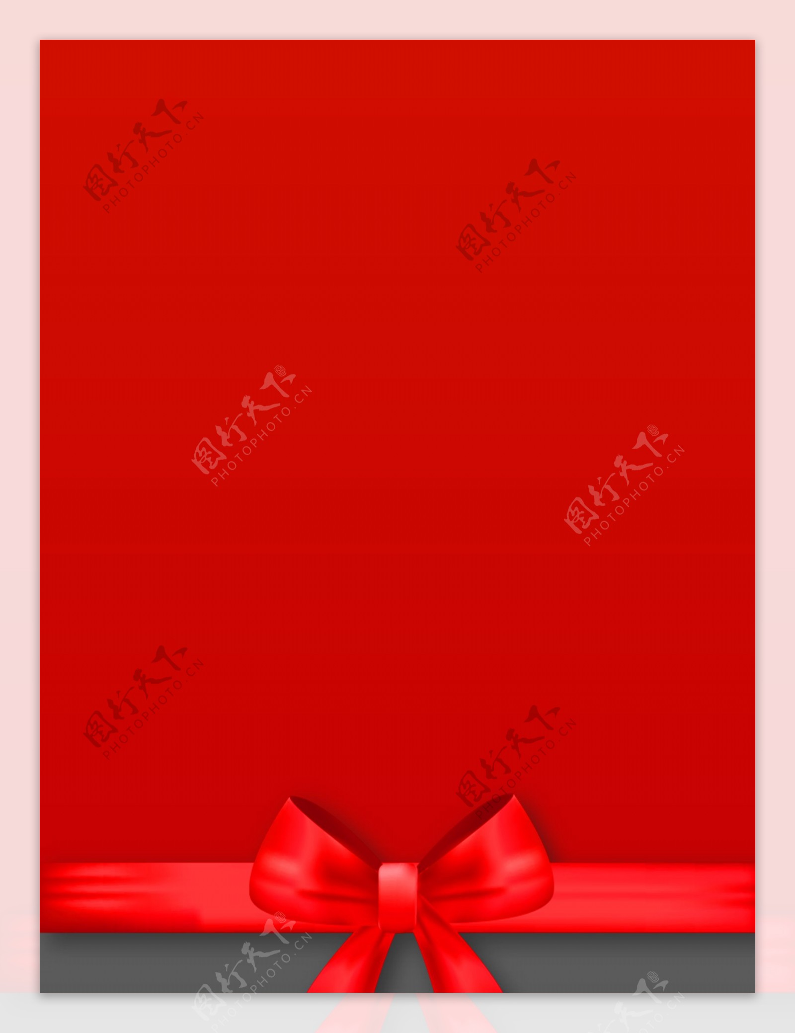 红色蝴蝶结情人节背景设计